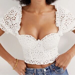 For Love and Lemons Becca crop top